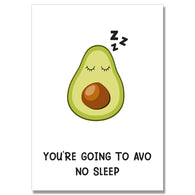 Avo No Sleep, New Baby Card